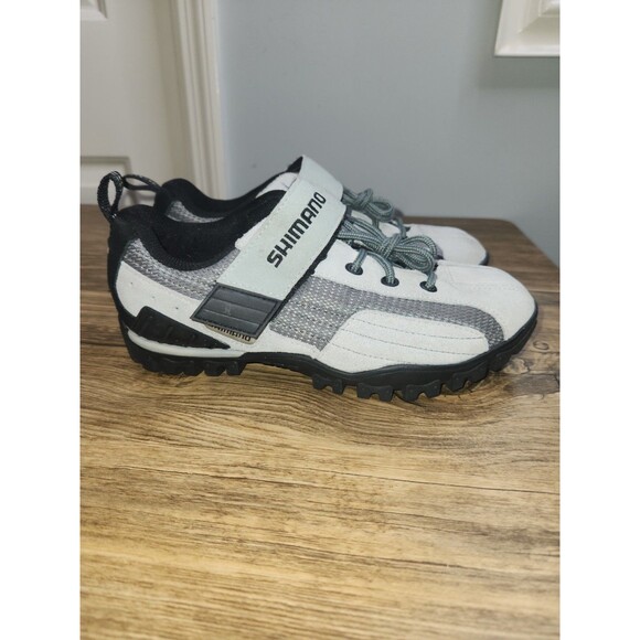 Shimano SH-MT40WL Men\'s Cycling Shoes, gray leather,  H&L strap closure Sz 7 main image 15